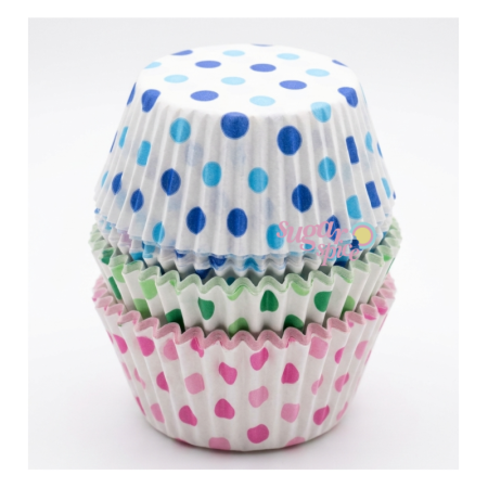 Forme pentru copt cupcakes - forme-din-hartie-pentru-copt-cupcakes-polka-alb-54buc