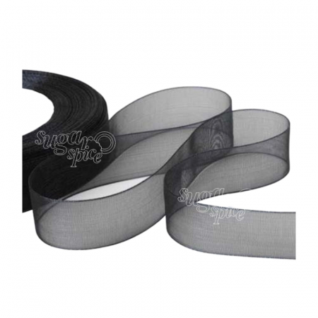 Pungi celofan - funda-organza-panglica-decorativa-cadouri-pungi-bomboane-prajituri-negru