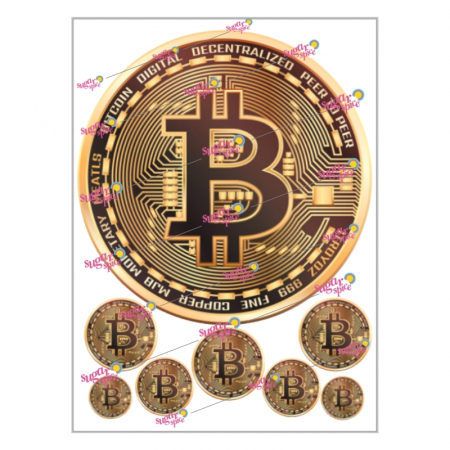 COLECTII - imagine-comestibila-printata-bacnote-bani-decorare-tort-topper-bitcoins-bit1