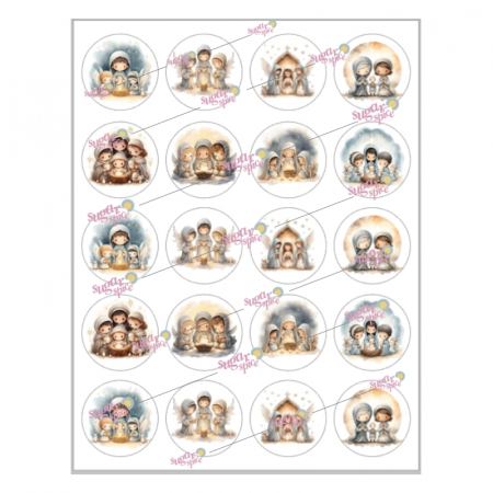 Craciun - imagine-comestibila-topper-cupcakes-decorare-craciun-magi-m3