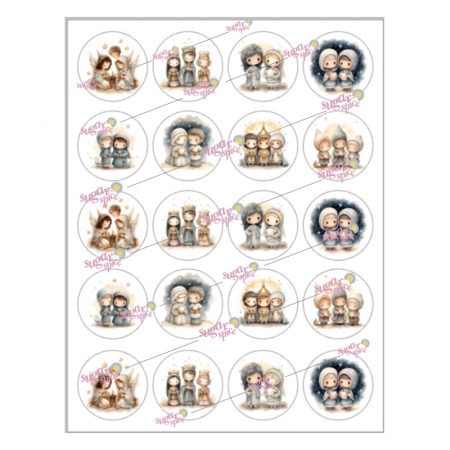 Craciun - imagine-comestibila-topper-cupcakes-decorare-craciun-magi-m2