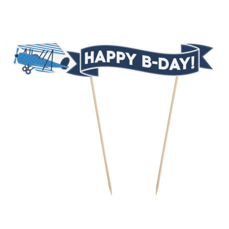 Articole party - topper-tort-petrecere-nunta-cake-topper-avion-candybar