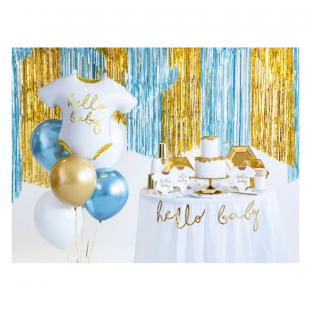 Articole party - perdea-decorativa-franjuri-metalizat-auriu-250-cm