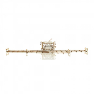 RELAXARE & HOBBY - Puzzle mecanic 3D din lemn, Tramvai cu Sine, 273 piese