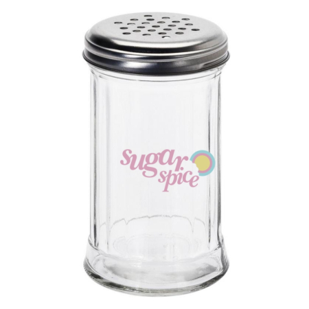 Alte ustensile - pudriera-dozator-zahar-sticla-200ml