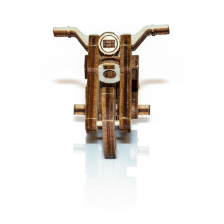 Puzzle mecanic 3D din lemn, Chopper, 168 piese [3]