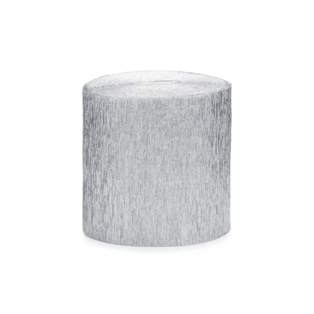 Articole party - rola-decorativa-hartie-creponata-argintiu-10m