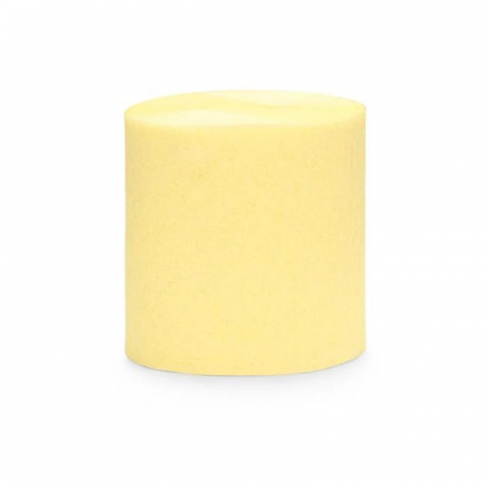 Articole party - rola-decorativa-hartie-creponata-galben-pastel-10m