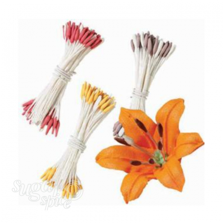 Modelare - stamine-flori-modelare-pasta-de-zahar-crin