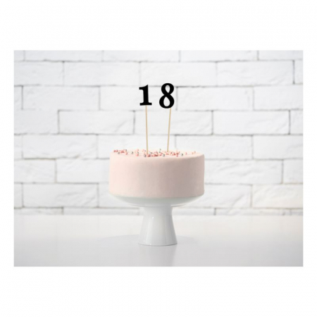 Ornamente - topper-tort-petrecere-aniversare-cake-topper-numere-negre-candybar