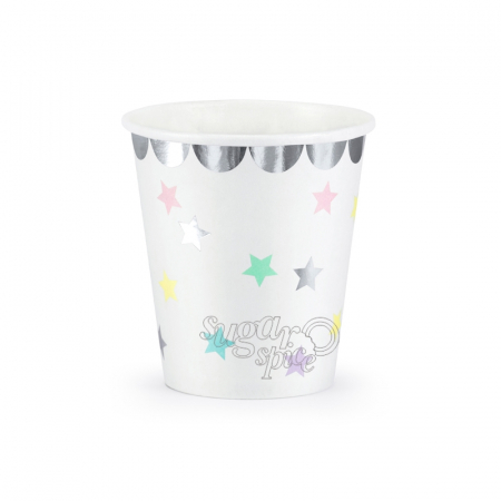 Articole party - pahare-carton-petrecere-unicorn-set-6buc