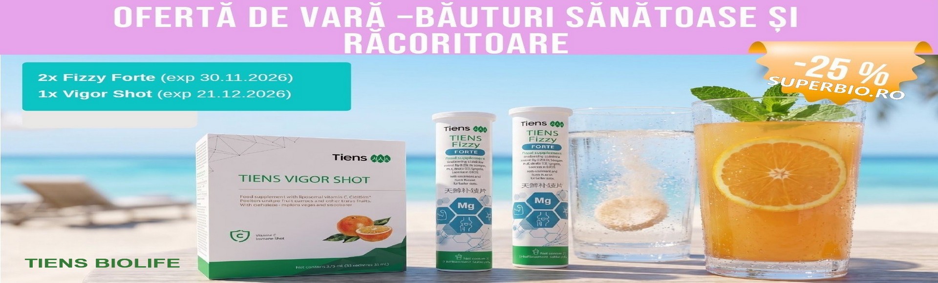 Oferta de vara -25% - Bauturi sanatoase si racoritoare