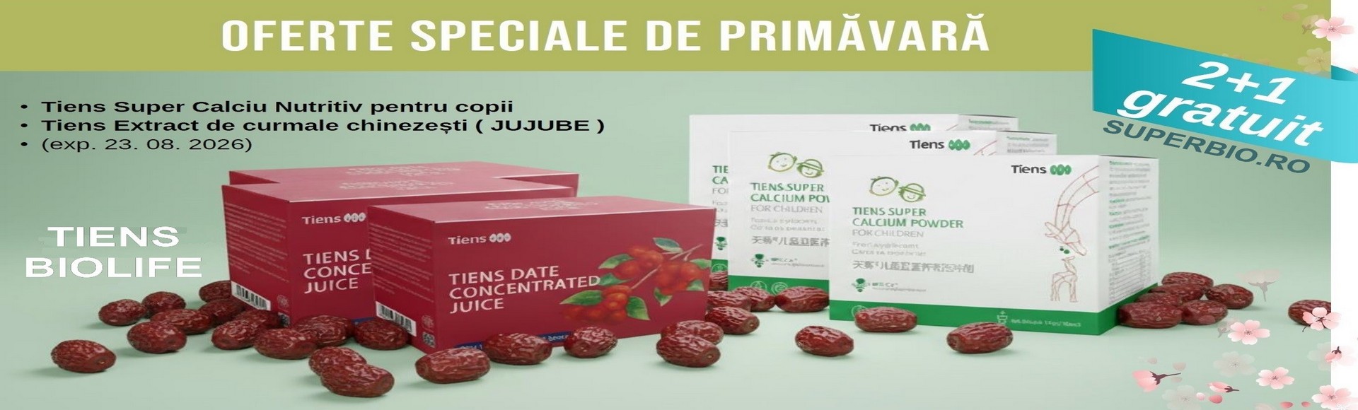 Oferte speciale de primavara 2+1 GRATIS