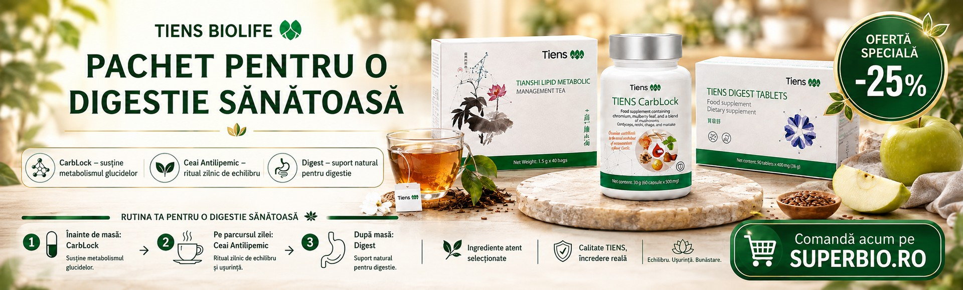 PACHET PENTRU O DIGESTIE SĂNĂTOASĂ