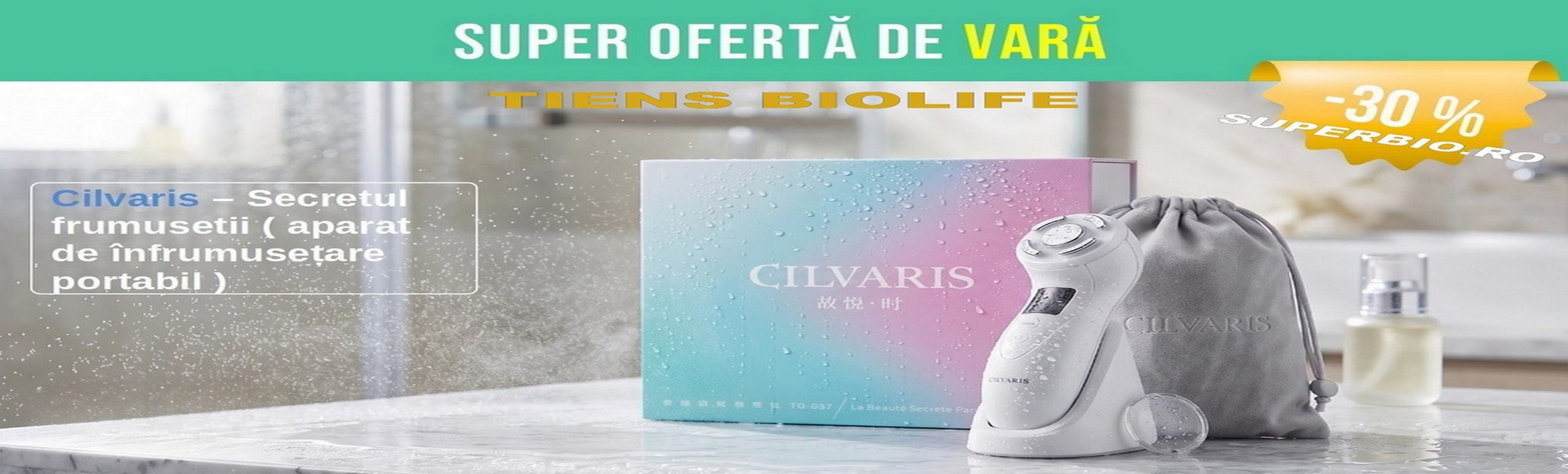Super-oferta-de-vara-Cilvaris-Secretul-Frumusetii-CILVARIS Ultrasonic Beauty Device -30%