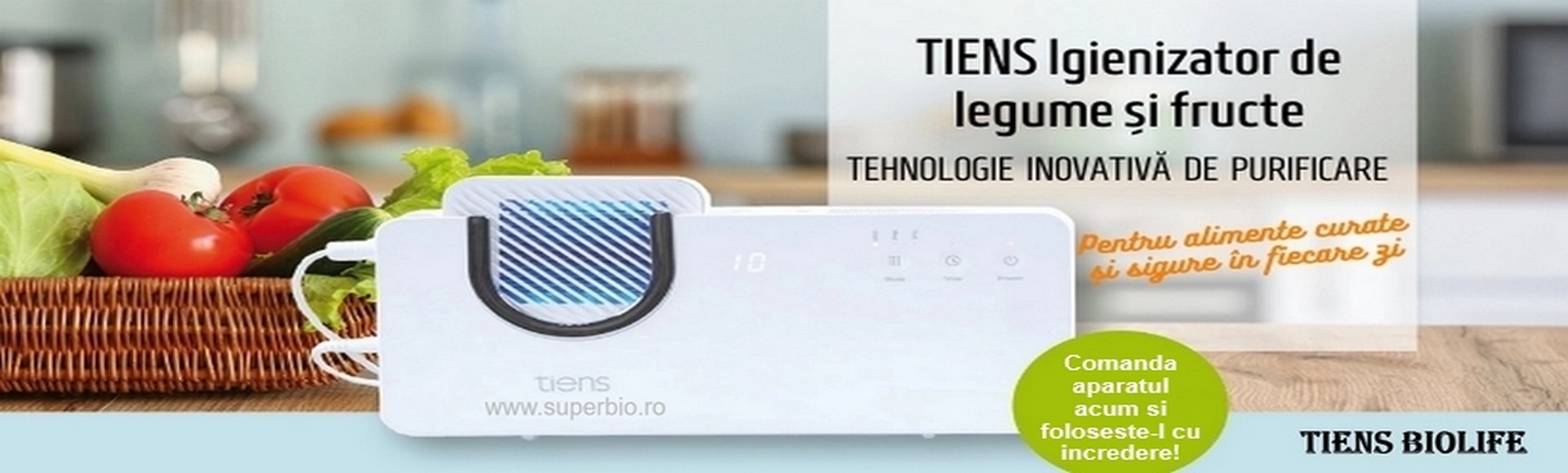 Igienizator pentru legume si fructe