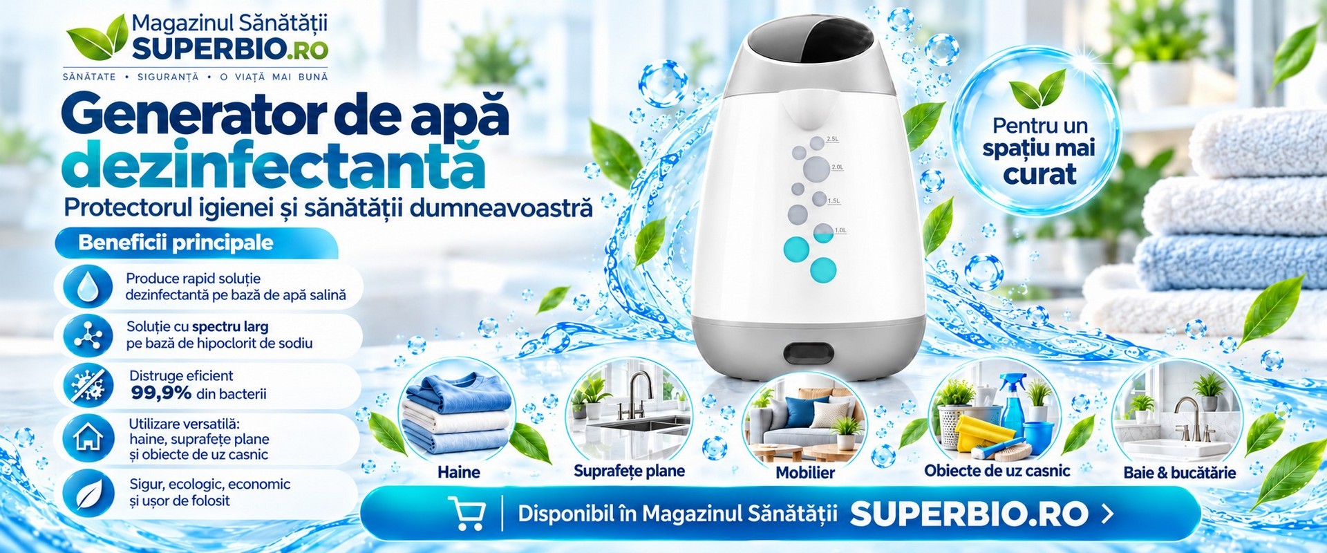 Generator de apa dezinfectanta