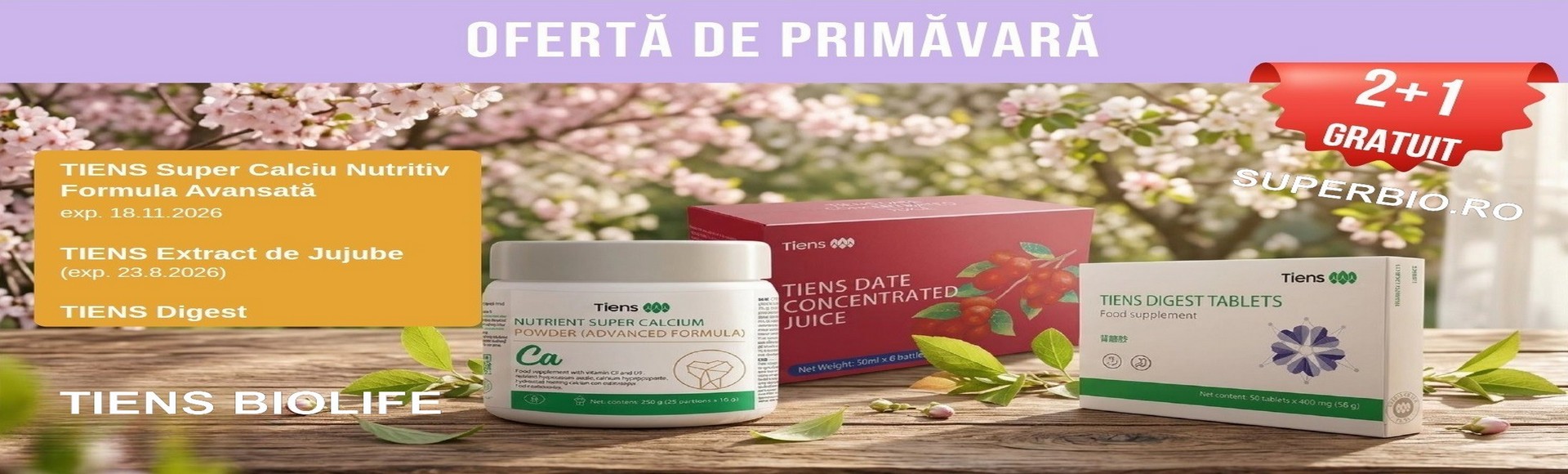 Oferte speciale de primavara 2+1 GRATIS