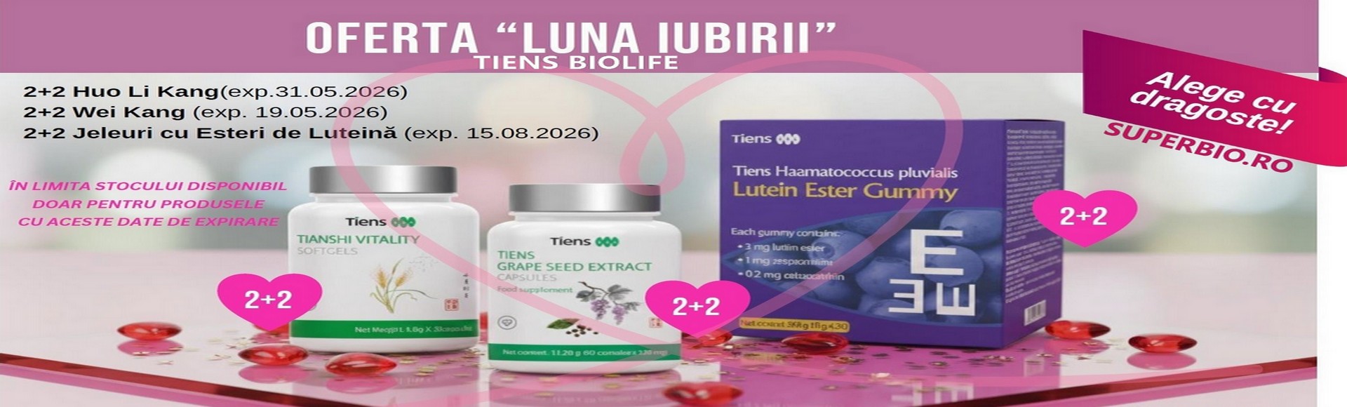 Oferta luna iubirii 2+2 GRATIS