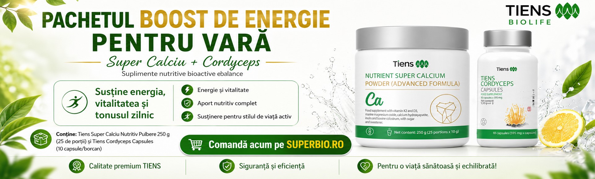 Oferta de vara -20% - Pachetul Boost de Energie pentru Vara
