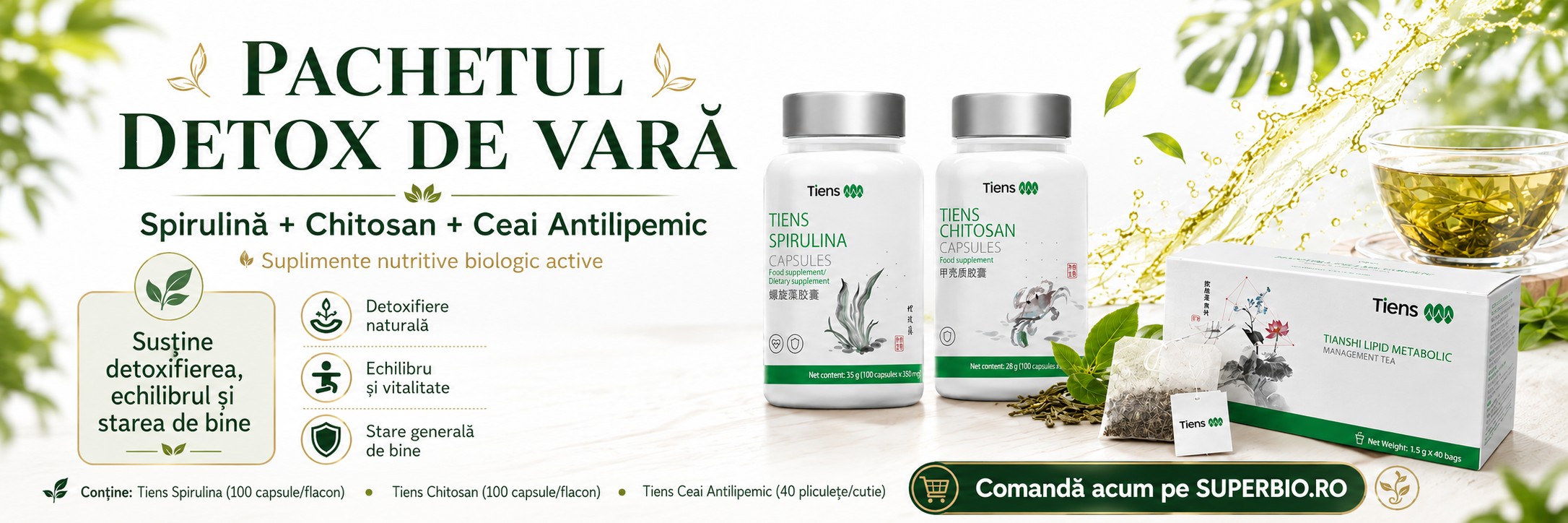 Oferta de vara -20% - Pachetul Detox de Vară