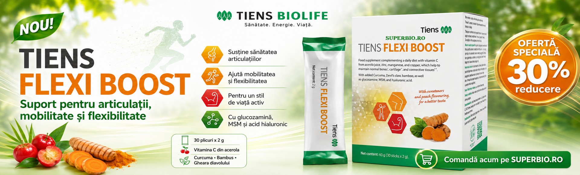Oferta de vara -30% - TIENS Flexi Boost - Articulatii Sanatoase