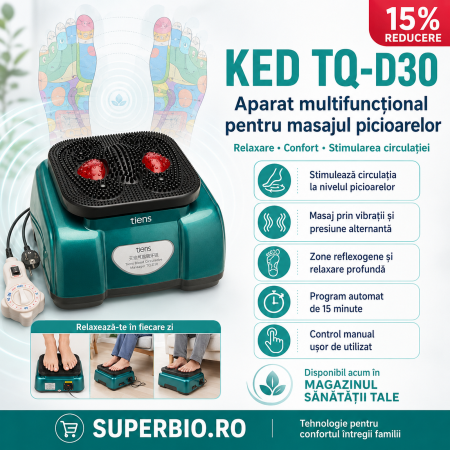 Aparate Pentru Mentinerea Sanatatii - Aparat de masaj pentru tălpi KED TQ-D30 – Stimularea circulației | Reducere -15%