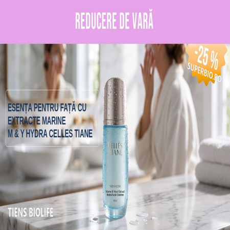 Cosmetice si Ingrijire Personala - REDUCERE DE VARĂ – Esență pentru față cu extracte marine M&Y Hydra Celles Tiane | 25% reducere