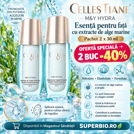 Cosmetice si Ingrijire Personala - Esență pentru față M&Y Hydra Celles Tiane – Pachet 2 x 30 ml, Ofertă -40%