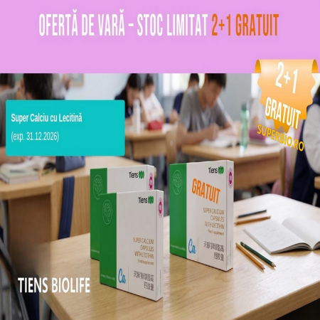 Suplimente Nutritive - Oferta de vară – Super Calciu cu Lecitină TIENS | 2+1 GRATIS | Stoc limitat