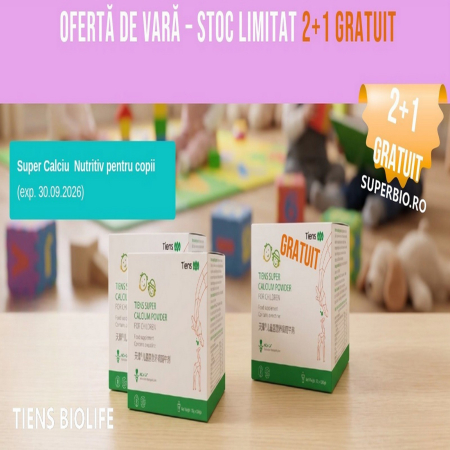 Suplimente Nutritive - OFERTA DE VARĂ – Super Calciu Nutritiv pentru Copii TIENS | 2+1 GRATIS | Stoc limitat