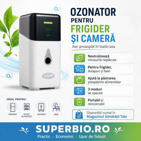Aparate de Purificare si Ionizare a Apei si a Aerului - Ozonator pentru frigider si camera