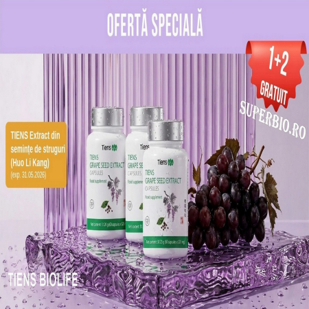 Suplimente Nutritive - Promo Extract de Seminte de Struguri 1+2 GRATIS