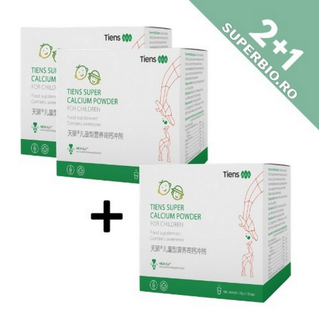 Suplimente Nutritive - Promo Super Calciu Nutritiv pentru copii 2+1 GRATIS