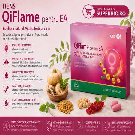 Suplimente Nutritive - TIENS QiFlame pentru EA – Suport pentru vitalitate și echilibru feminin