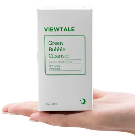 VIEWTALE Gel de Curățare Revitalizant cu Bule Verzi – 20 x 4 ml [3]