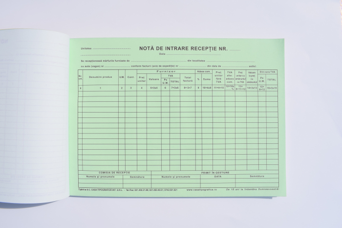 Notă de intrare recepţie tip 2 cu TVA [3]