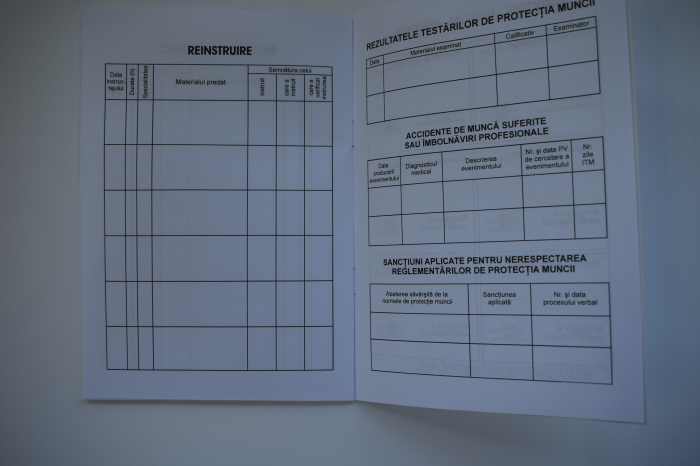 Fişă de instruire individuală privind securitatea şi sănătatea în muncă [5]