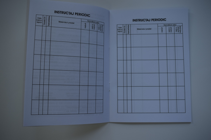 Fişă de instruire individuală privind securitatea şi sănătatea în muncă [4]