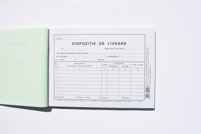 Dispoziţie de livrare tip 2 [2]