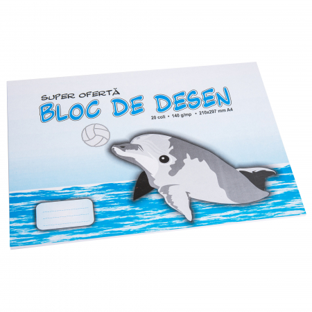 Blocuri A4 - Bloc de desen A4 Delfin