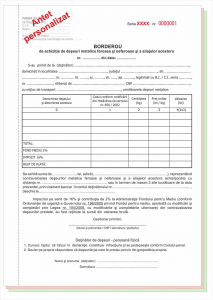 Tipizate personalizate - Borderou de achiziţie şi plată de deşeuri metalice A4 tip 3 personalizat (trebuie precizate datele complete aferente, eventual serie si numar)