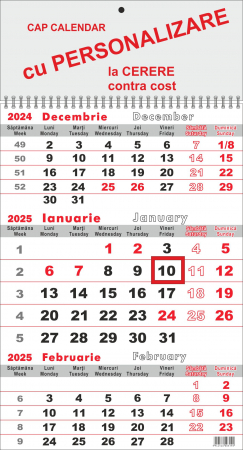Calendar triptic de perete + cursor, 2025 [1]