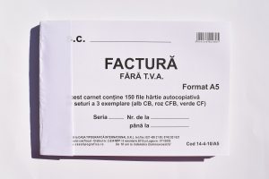 Facturi - Factură A5 fără TVA