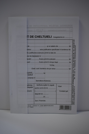 Formulare tipizate - Decont de cheltuieli