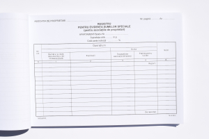 Registru pentru evidenţa sumelor speciale [1]
