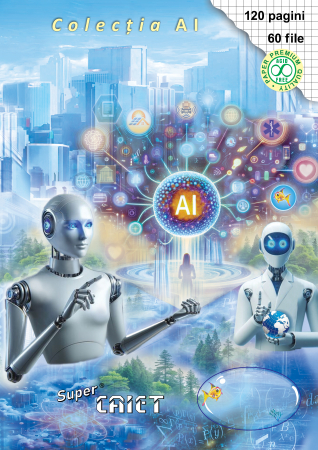 Colecţia A5 + A4 AI - Super caiet A4 cu 60 file de matematica - Colectia AI