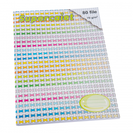 Caiete - Super caiet A4 cu 80 file de matematică