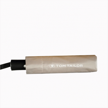 Tom Tailor - Umbrelă Tom Tailor automată gri deschis (stone)