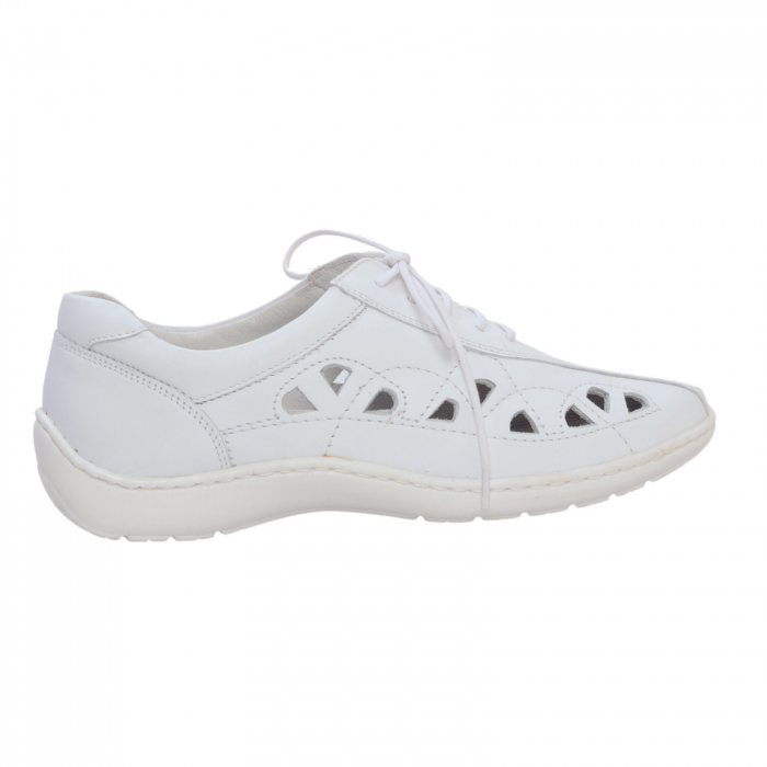 Pantofi din piele Medline Confort 441 Alb [2]
